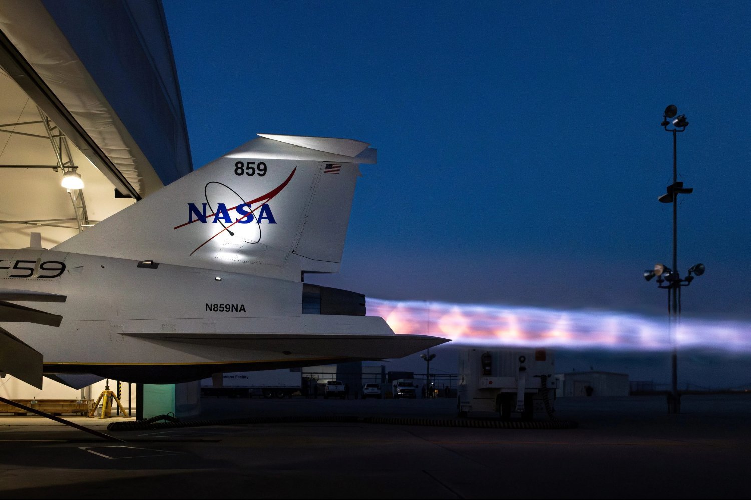 NASA's X-59 Quiet Supersonic Jet Completes Engine Tests