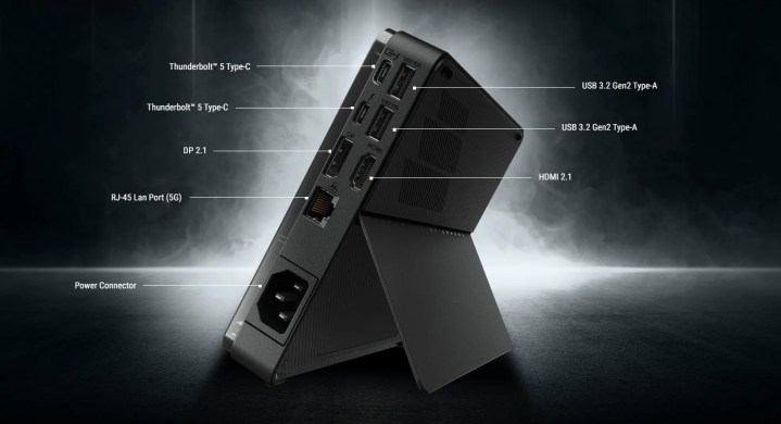 Ports on the Asus ROG XG Mobile 2025 eGPU