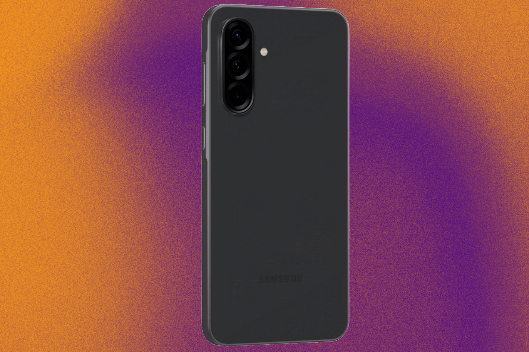 Leaked render of Samsung Galaxy A36 in black.