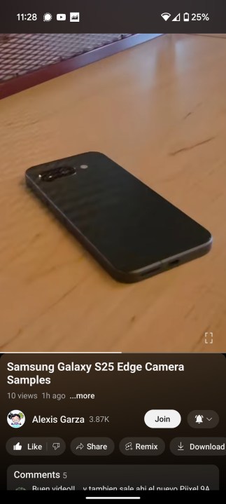 A screen capture of the Pixel 9a.