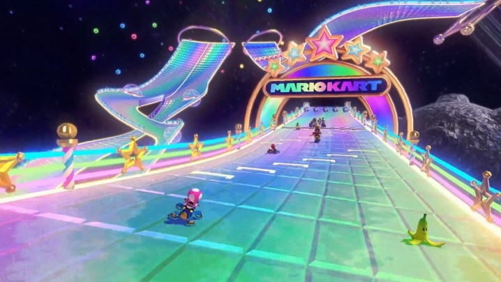 Wii Rainbow Road in Mario Kart 8 Deluxe