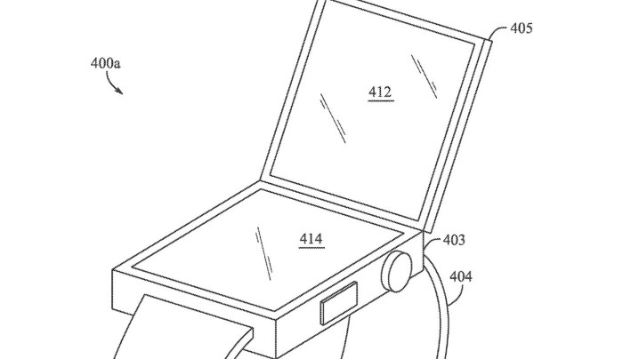 Folding Apple Watch patent