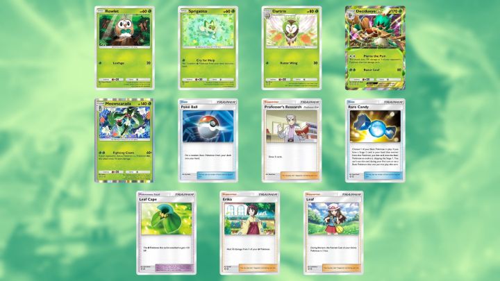 Decidueye ex deck in Pokémon TCG Pocket.