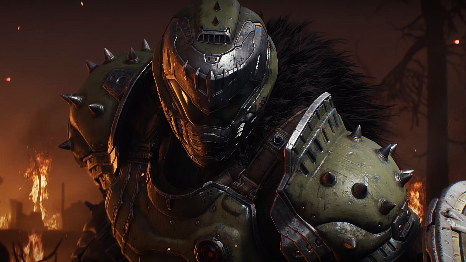 An image depicting the Doom Slayer in Doom: The Dark Ages