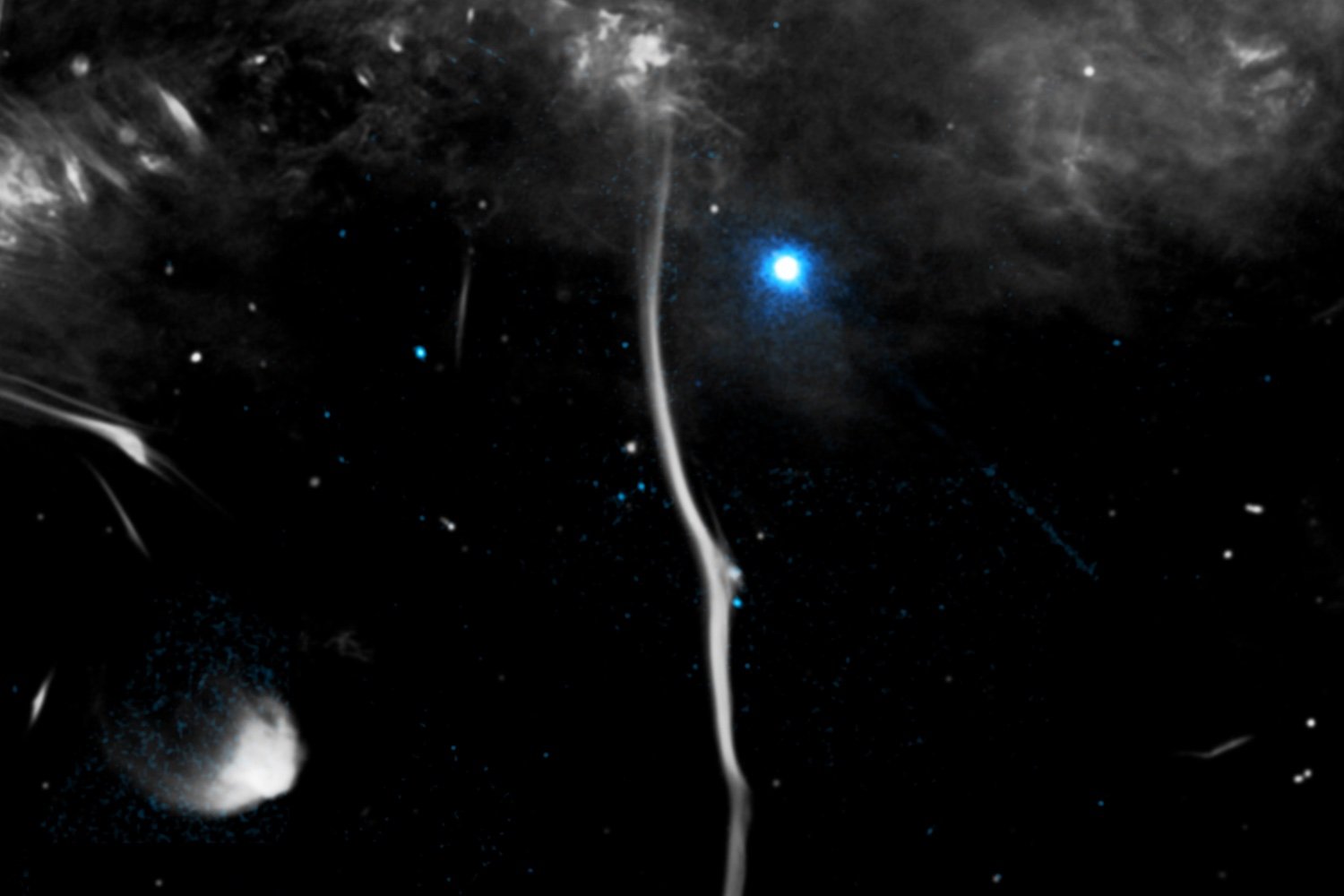 Rogue Pulsar Fractures Galactic Filament in the Milky Way