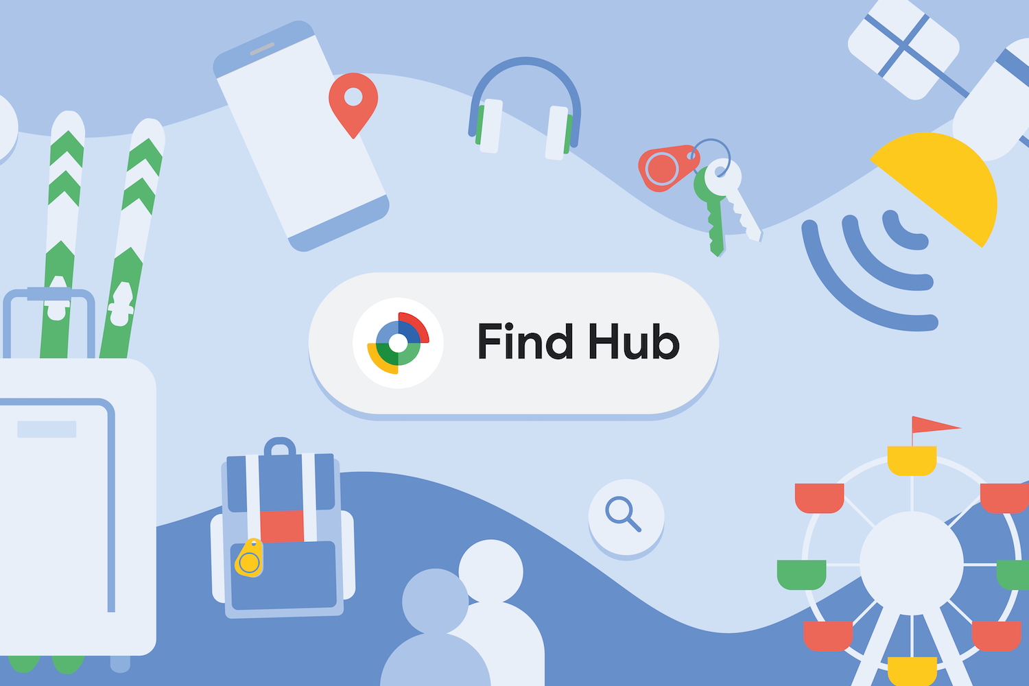 A promotional image showing Google