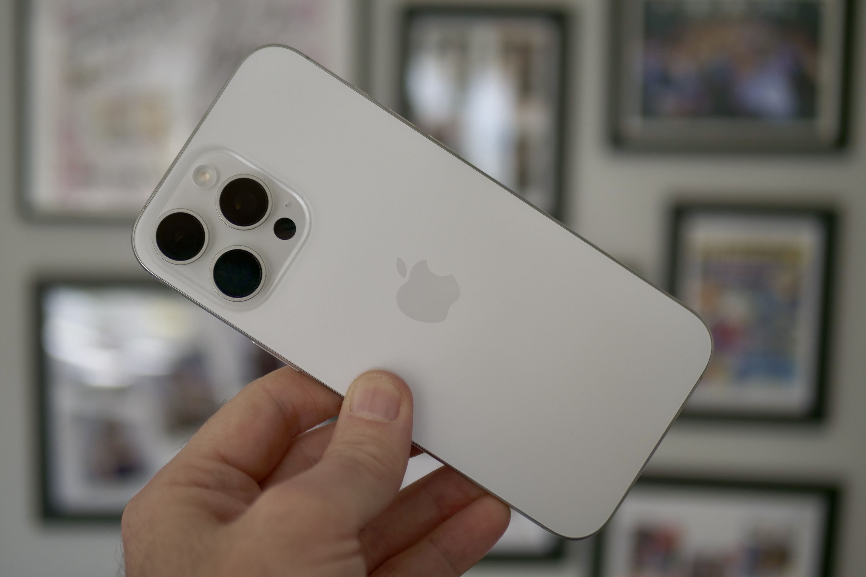 The back of the Apple iPhone 16 Pro Max.