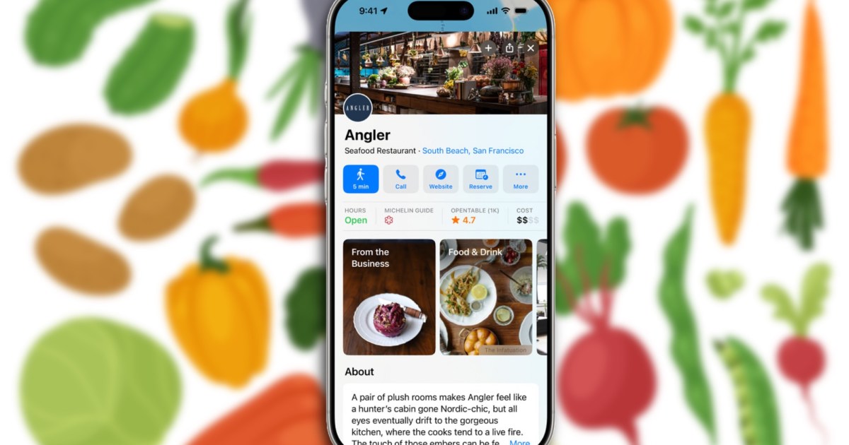 Discover Michelin-Starred Restaurants and Book Tee Times with Apple Maps