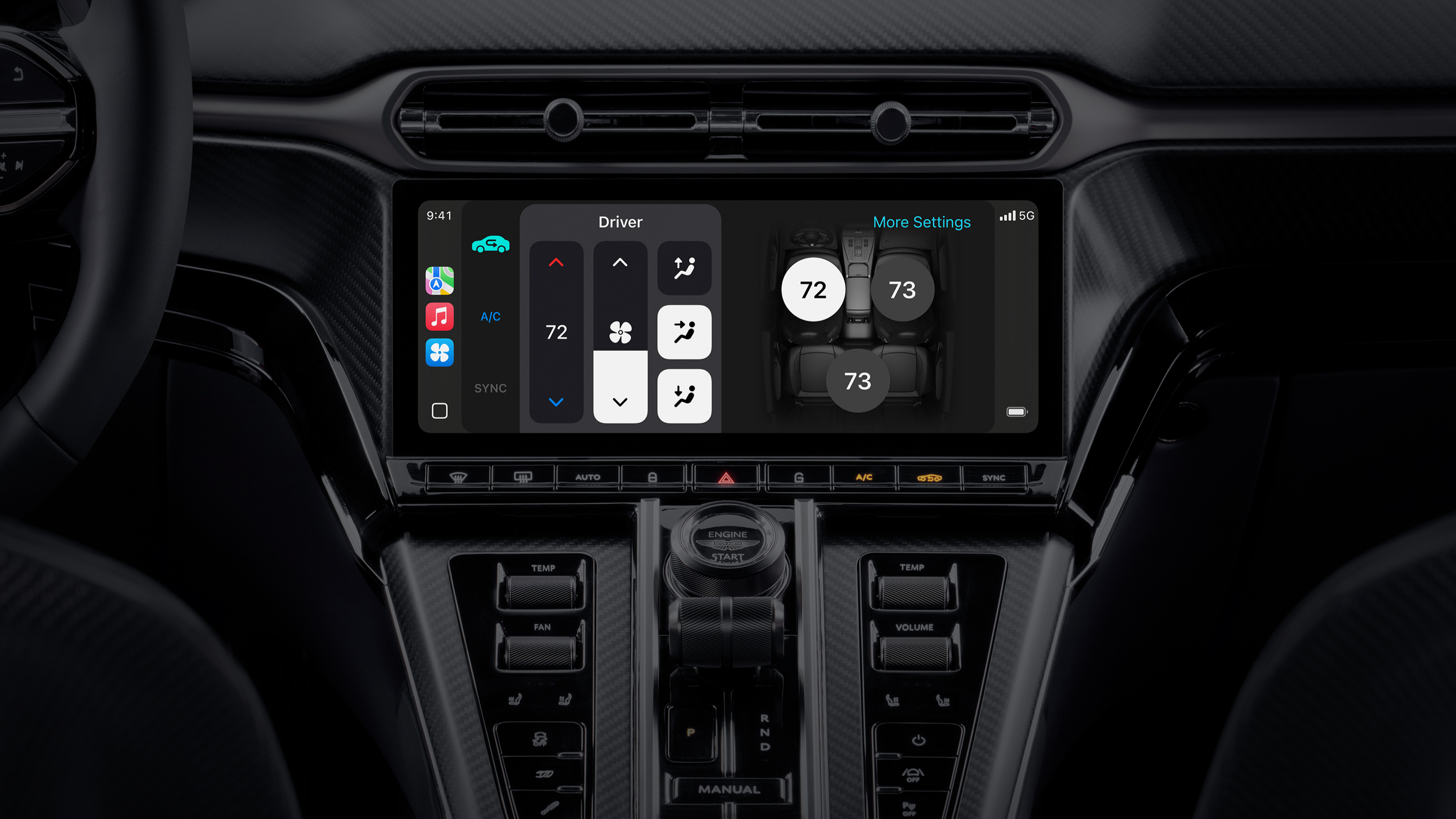 Apple CarPlay Ultra Climate Control
