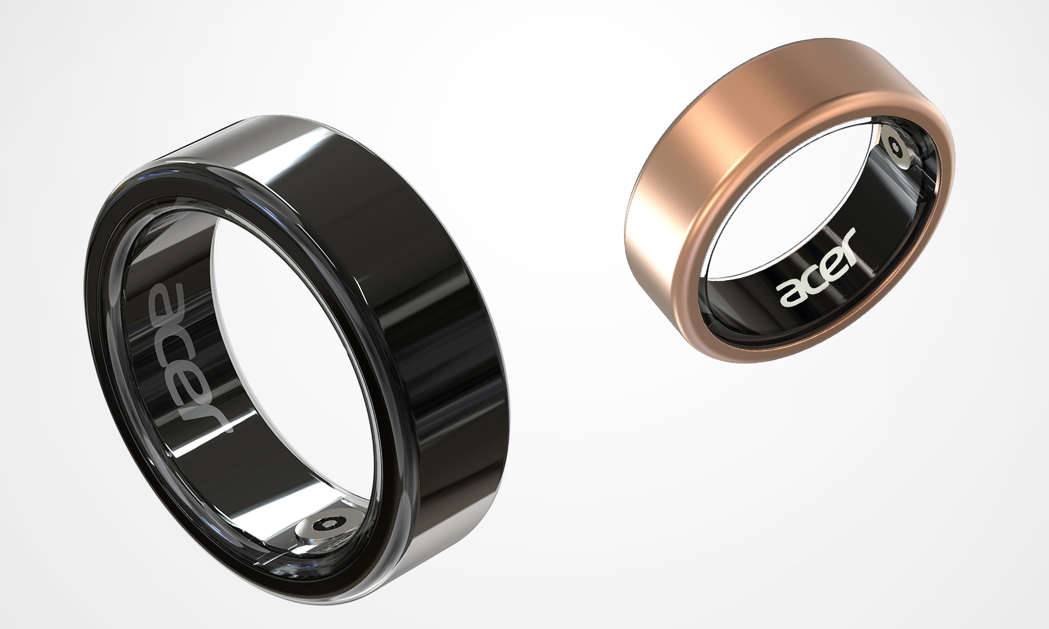 Acer FreeSense smart ring in two colors.