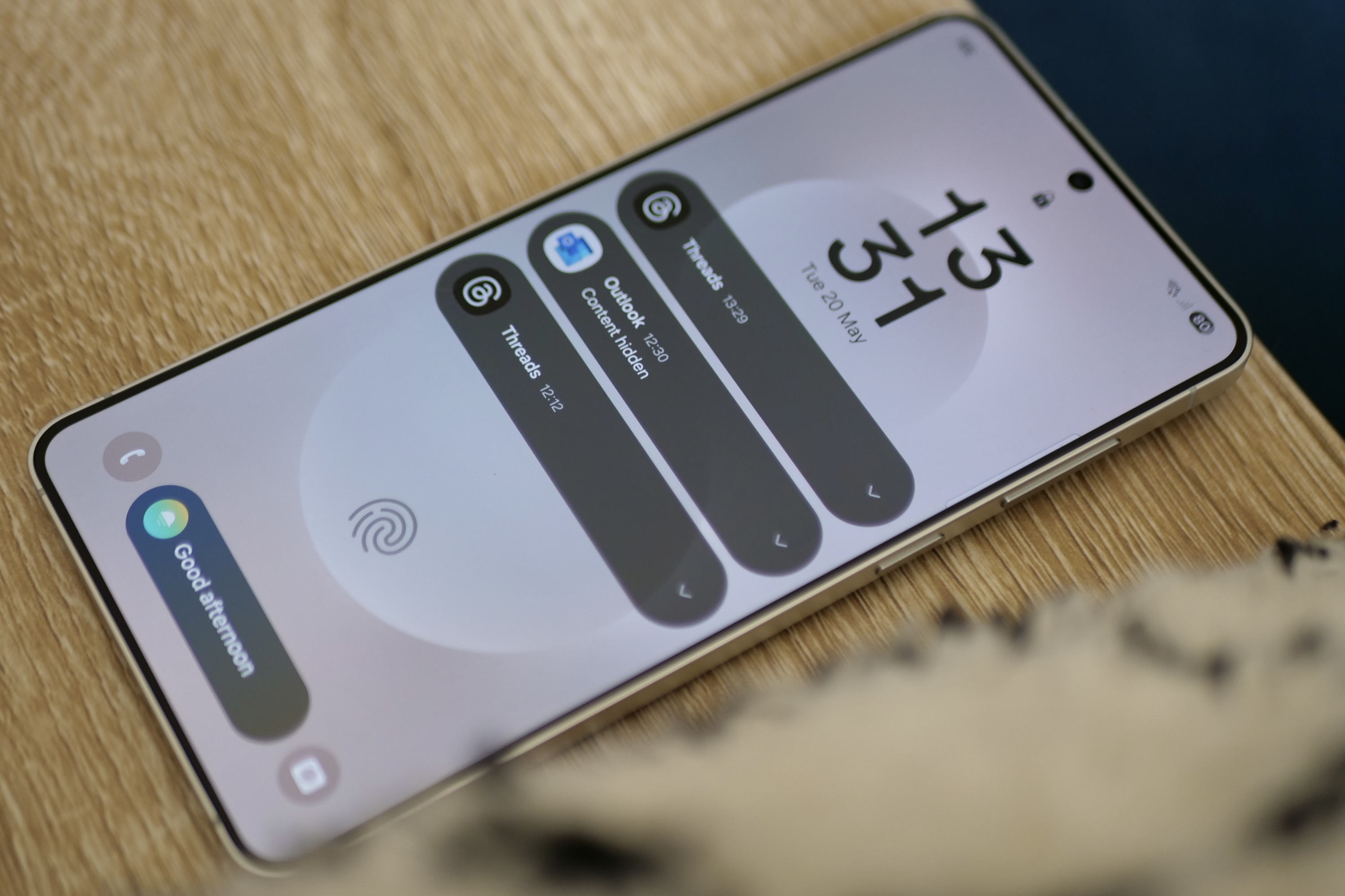 Notifications on the lock screen in Samsung