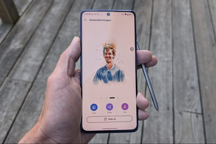 Third AI image generation from the sketch, showcasing a different interpretation of the original doodle