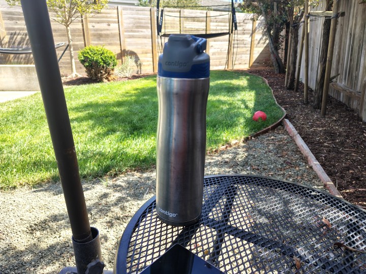 Before image showing a photo with an unwanted object prior to using Moto AI Object Eraser