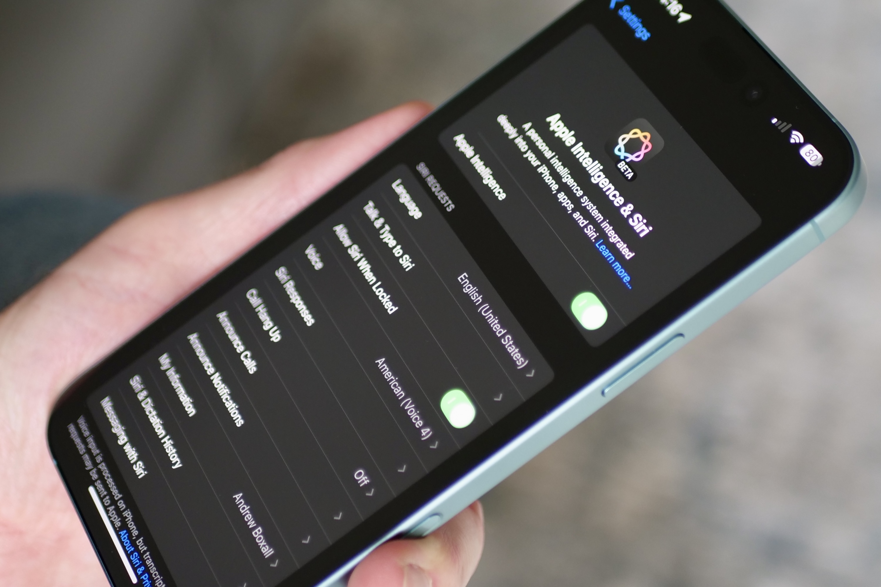 Visual representation of Apple Intelligence on an iPhone, underscoring the need for clear user benefits with iPhone 17.