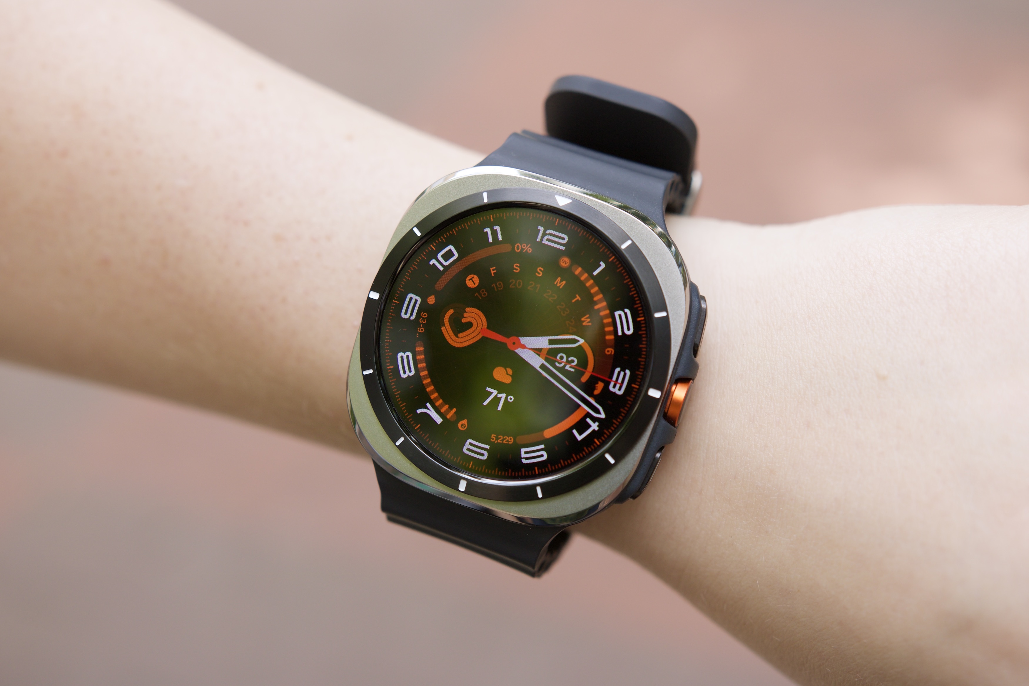Samsung Galaxy Watch Ultra LTE model worn on a wrist, highlighting its design and smartwatch deals.