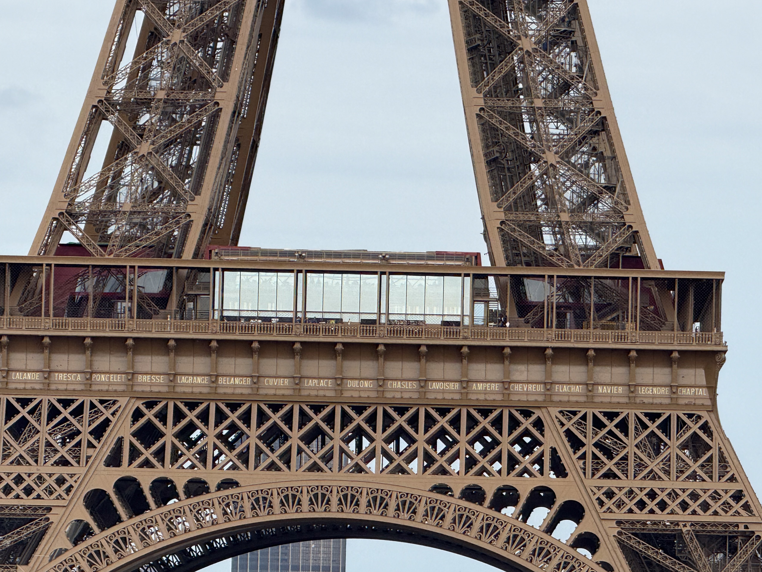 iPhone 16 Pro 10x zoom of the Eiffel Tower, showing limitations.