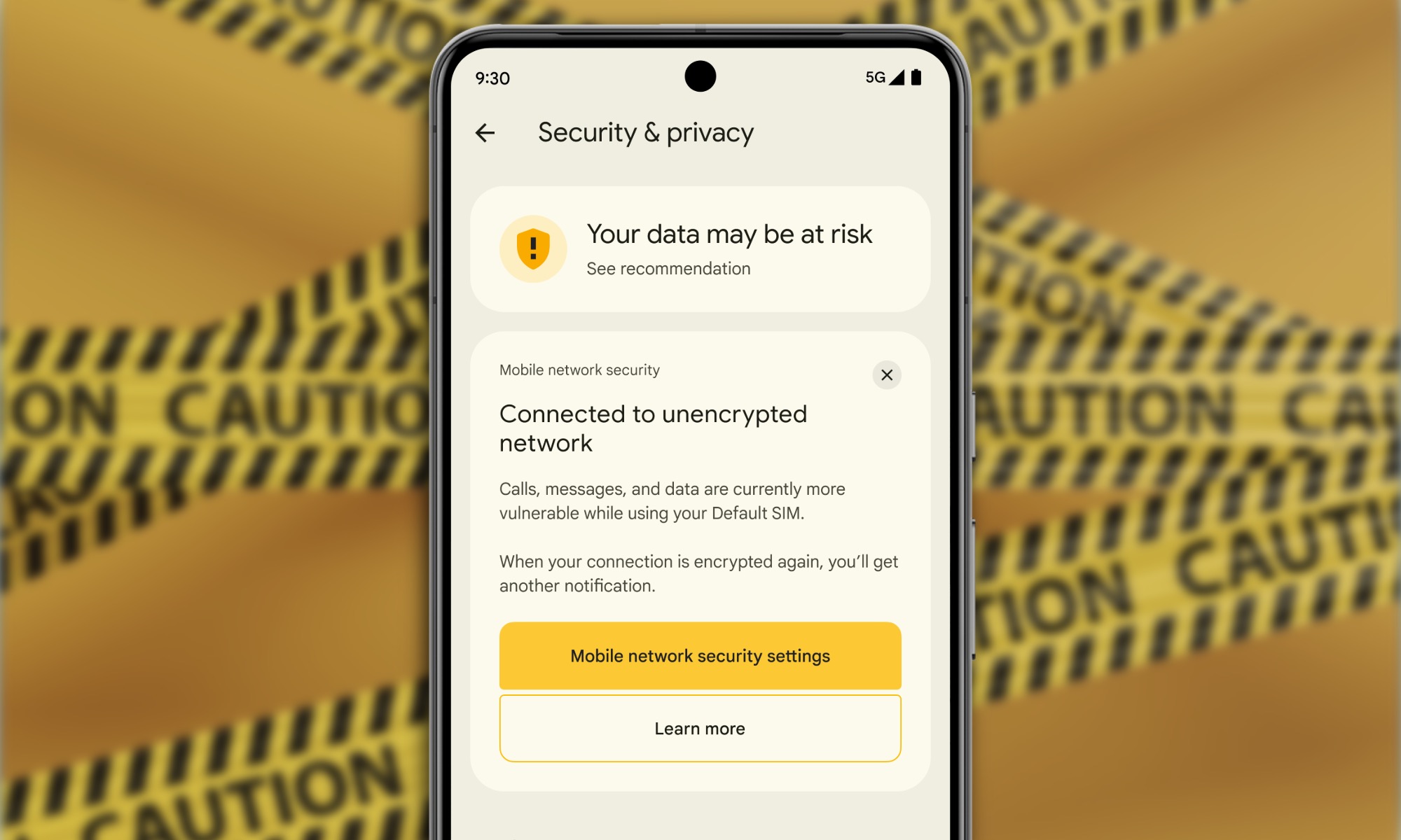 Demonstration of Google's real-time AI scam detection system analyzing a call for suspicious patterns on an Android device.