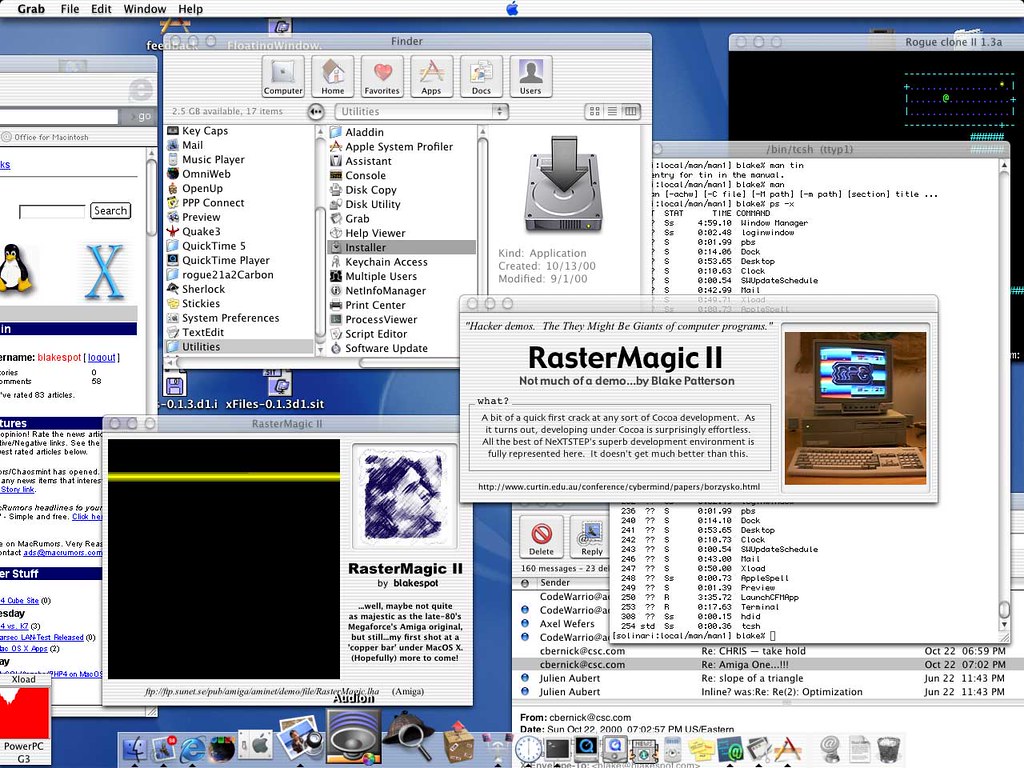 The Mac OS X 10 Public Beta.
