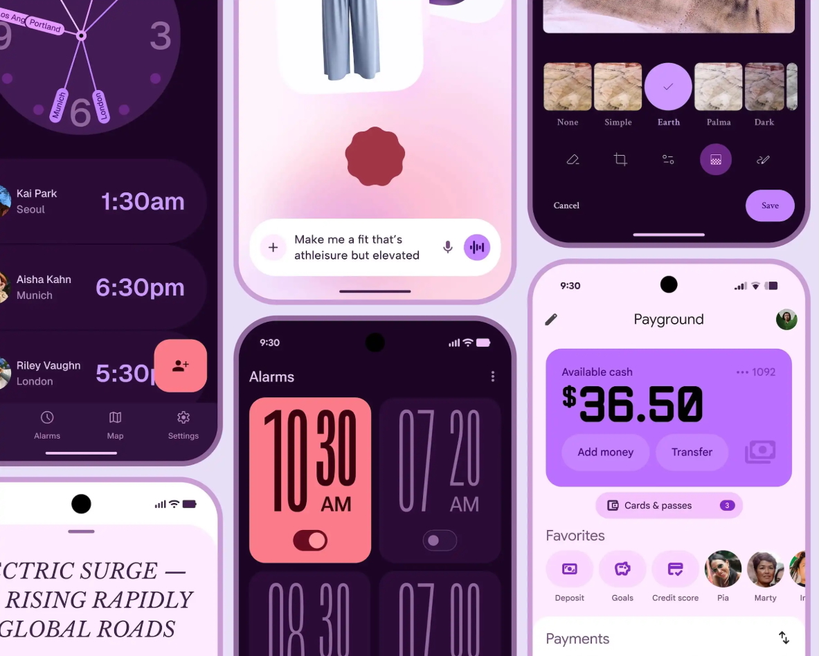 Google Material 3 Expressive concept.