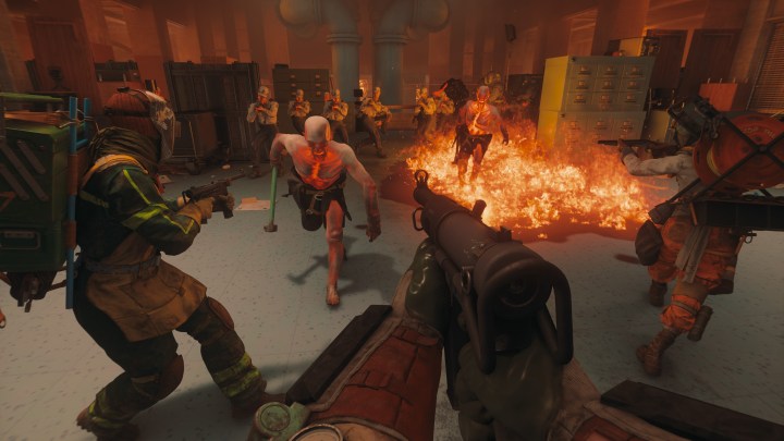 Shooting gameplay from the Hot Fix job in FBC: Firebreak.