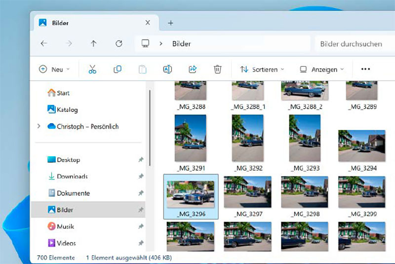 Opening the photo viewer