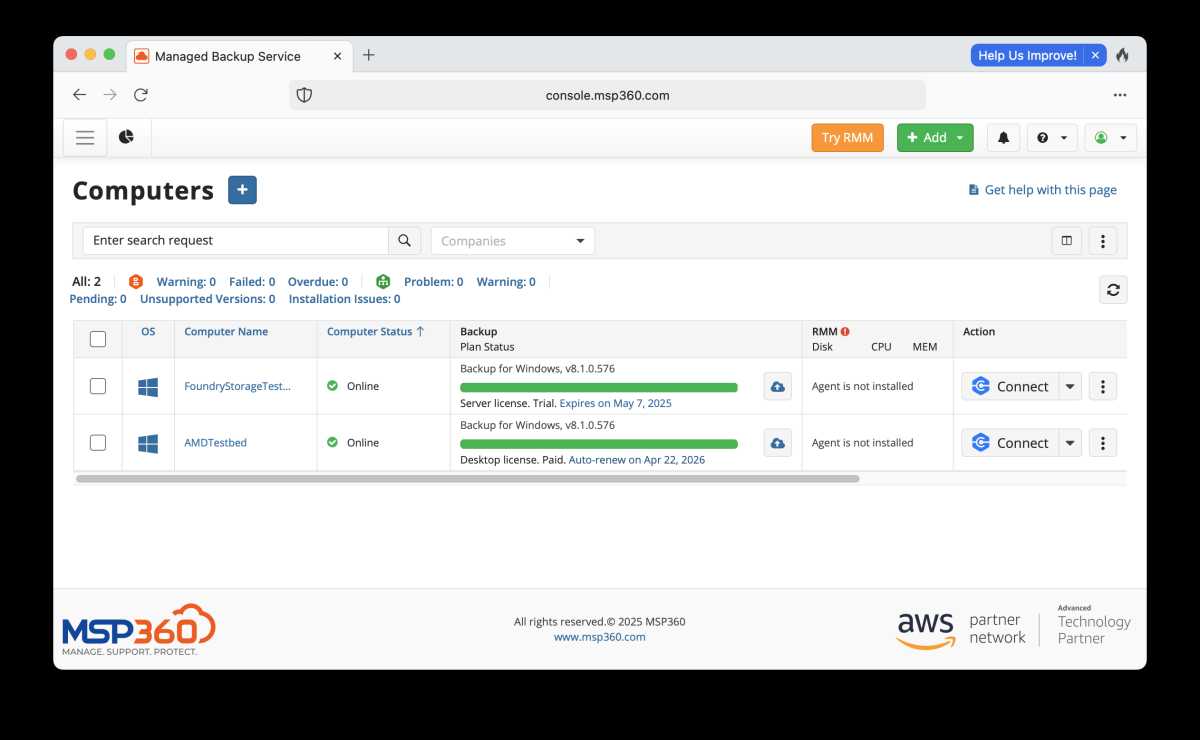 MSP360 Managed Backup Review: Streamlined Backup Management for Multiple PCs