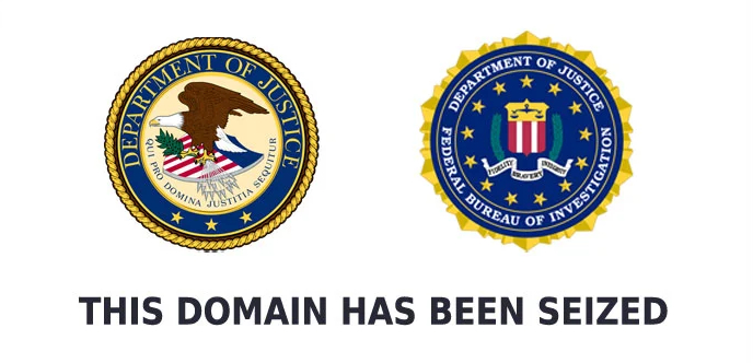 DOJ FBI domain seizure notice displayed after Lumma Stealer malware infrastructure takedown