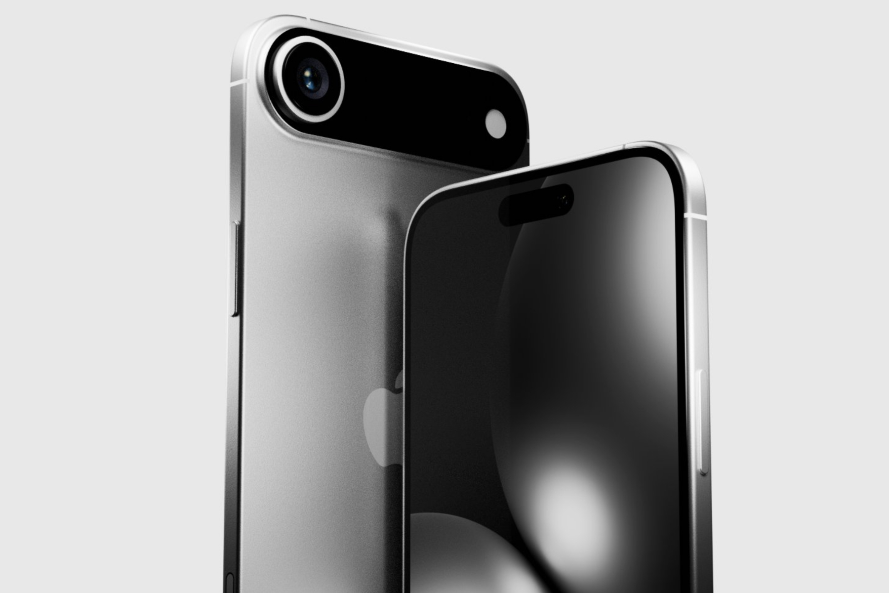 alt text: A rendered image of the iPhone 17 Air in silver, showcasing its 6.7-inch display.