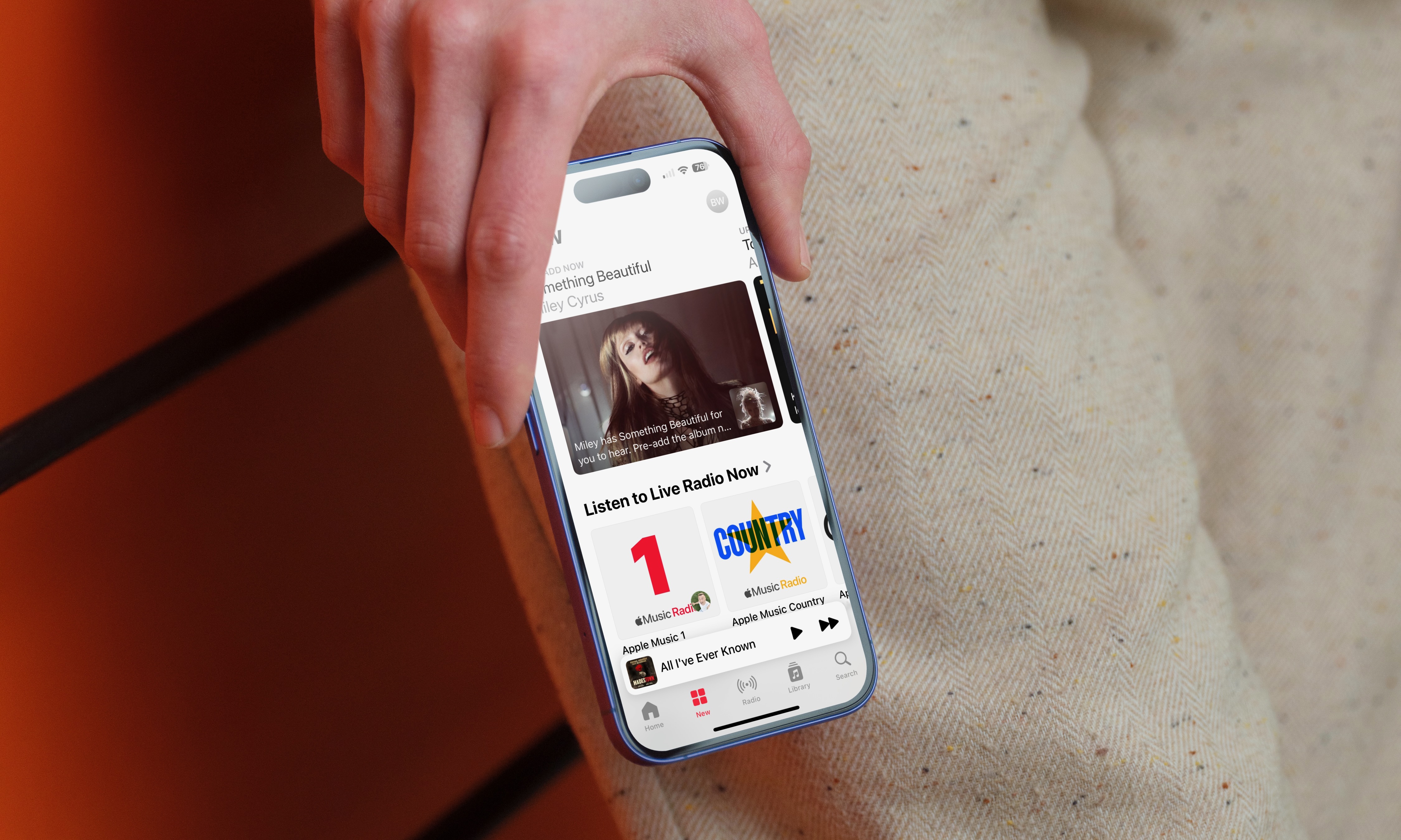 Apple Music on iPhone.