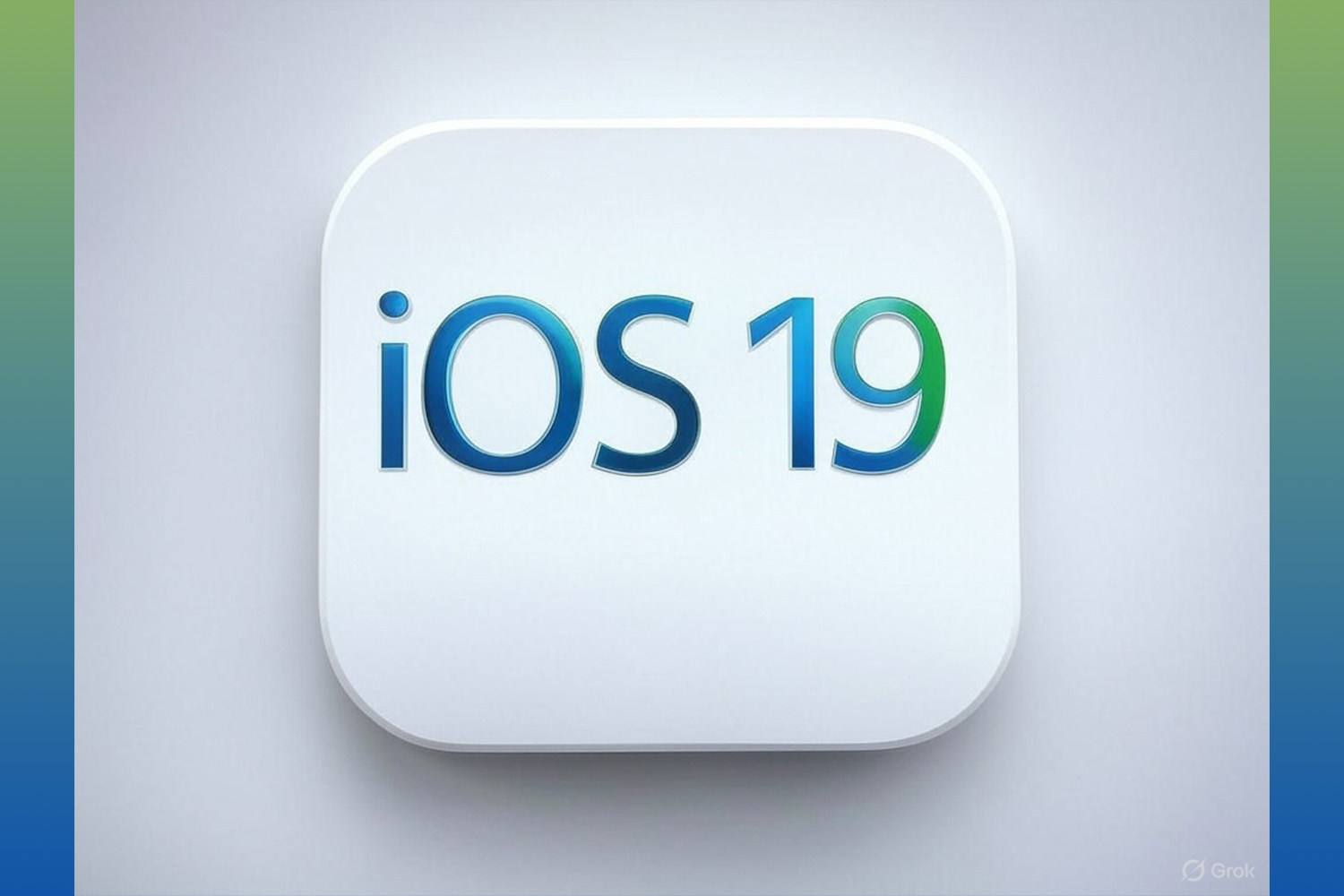 Conceptual iOS 19 logo design, representing the discussed Apple software version.