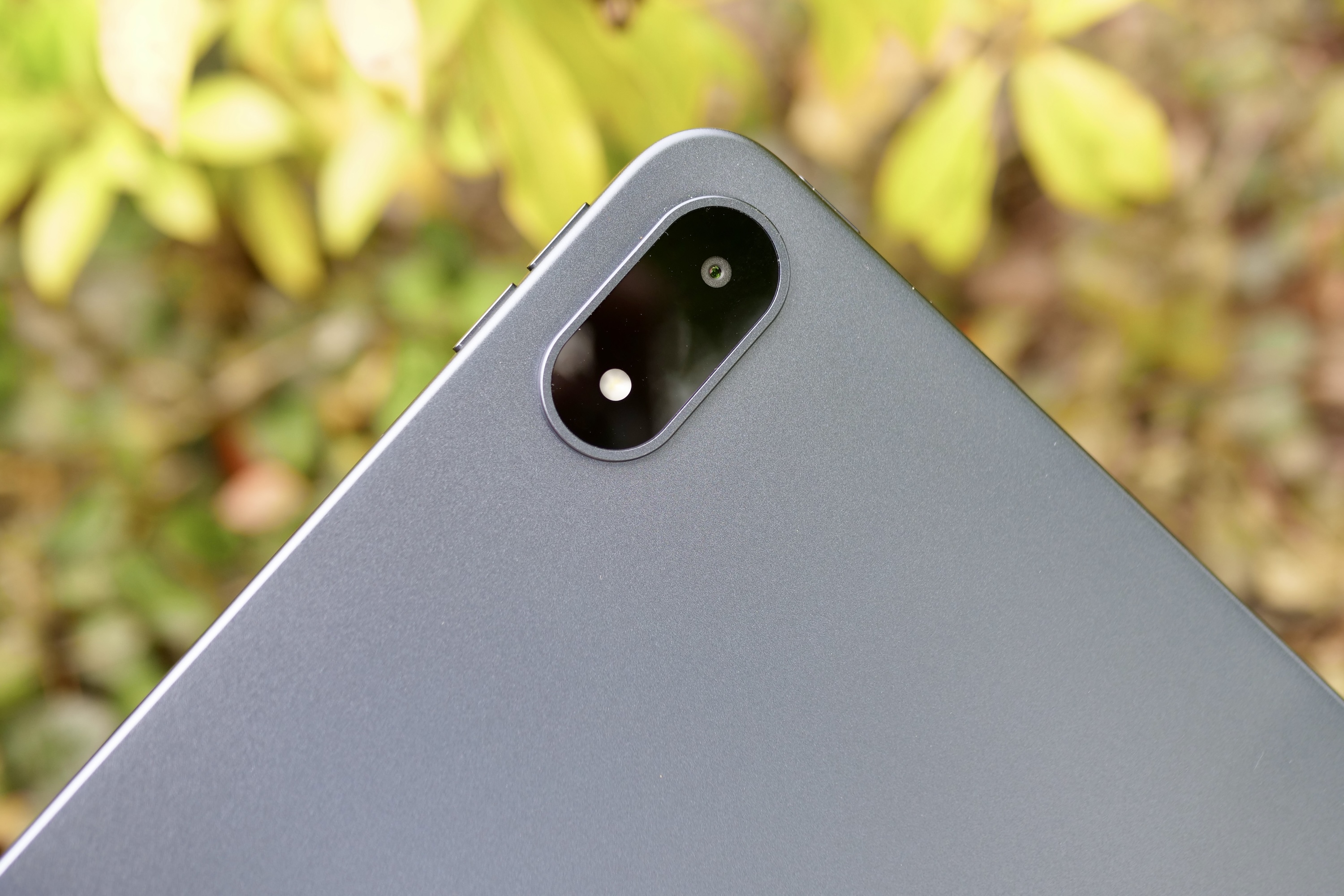 Front view of the OnePlus Pad 3 highlighting its bezels and front-facing camera used for face unlock.
