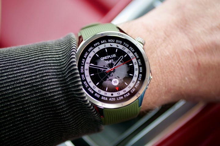 OnePlus Watch 3 43mm on wrist showcasing its new smaller size option