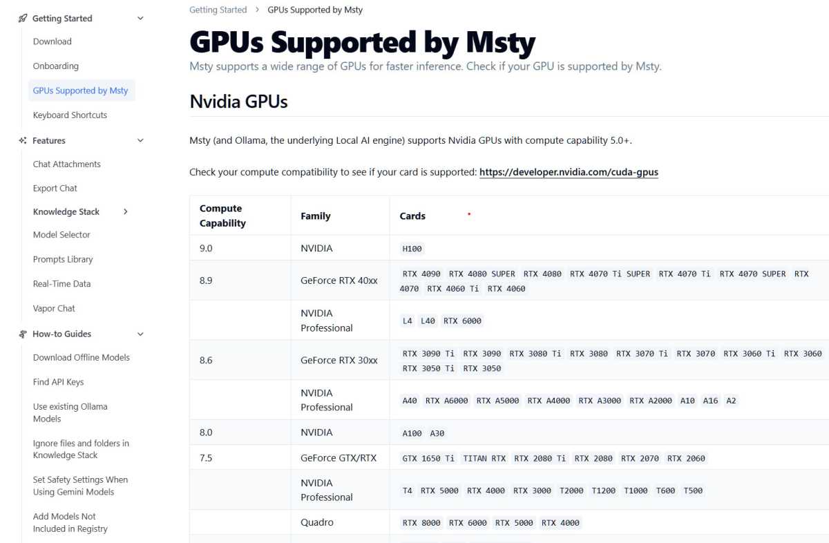 A powerful Nvidia or AMD graphics card significantly speeds up local AI chatbot performance, impacting document embedding and response times.